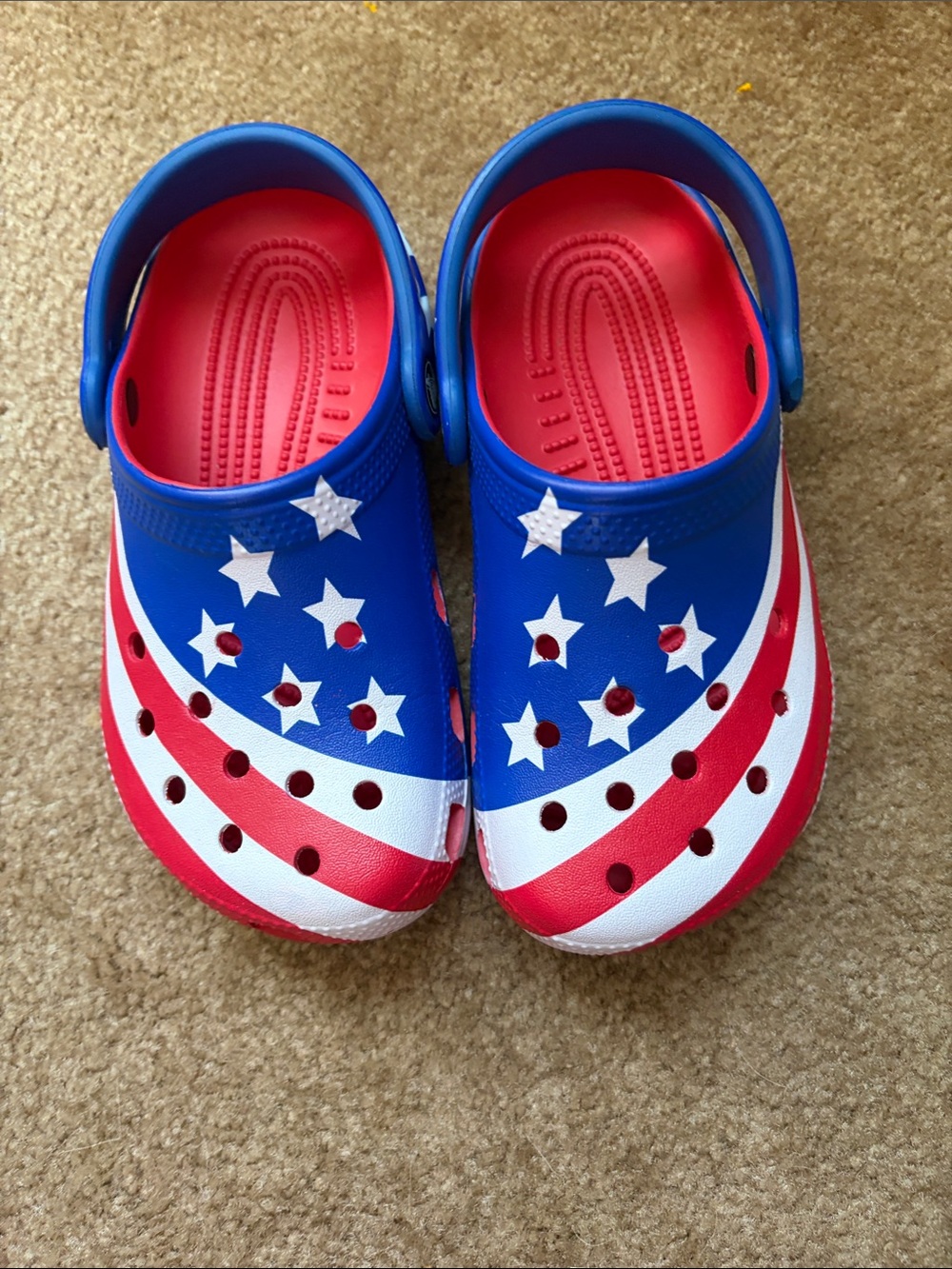 CROCS Kids Star-Spangled Clogs  - Blue/Red/White
